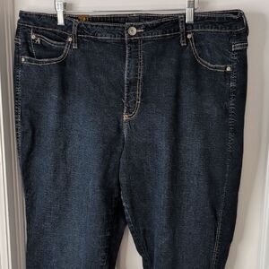 Aura Dark Indigo Straight Leg Jeans